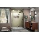 Unidoor-X 53 1/2 - 61 Hinged Shower Door