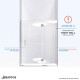 Unidoor-X 53 1/2 - 61 Hinged Shower Door
